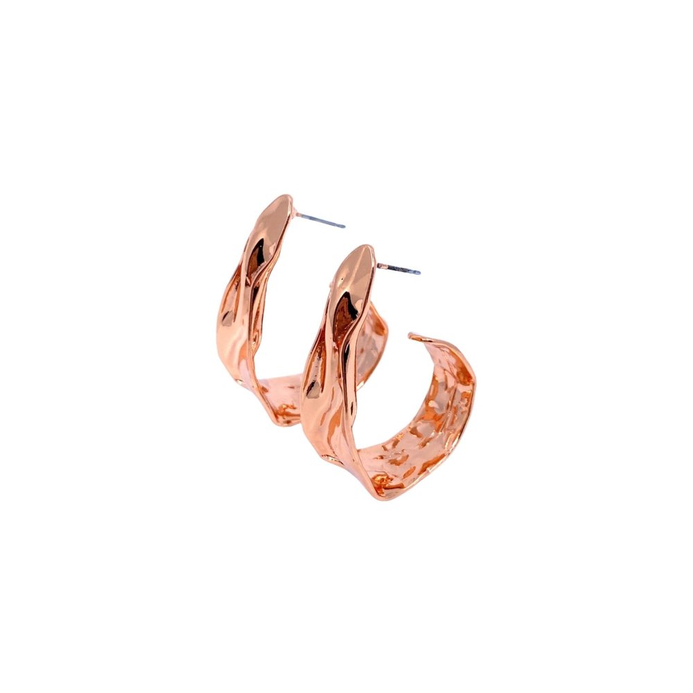 Boucles d'oreilles Mel.B en étain plaquées cuivre
