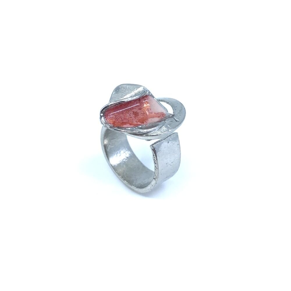 RG90-Bague bloom double or rose