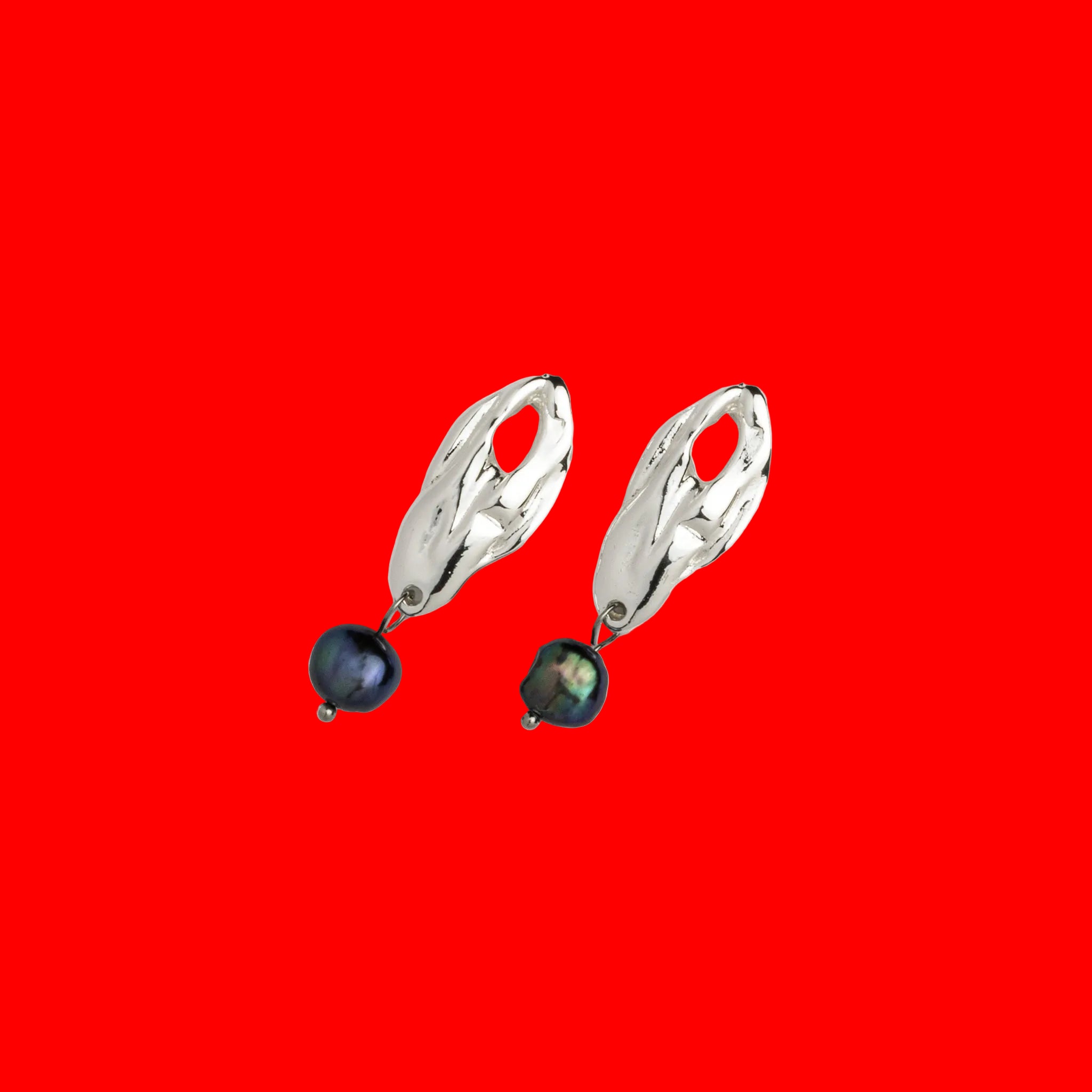 Anabelle 14K Gold Plated Freshwater Peacock Pearl Drop Earrings