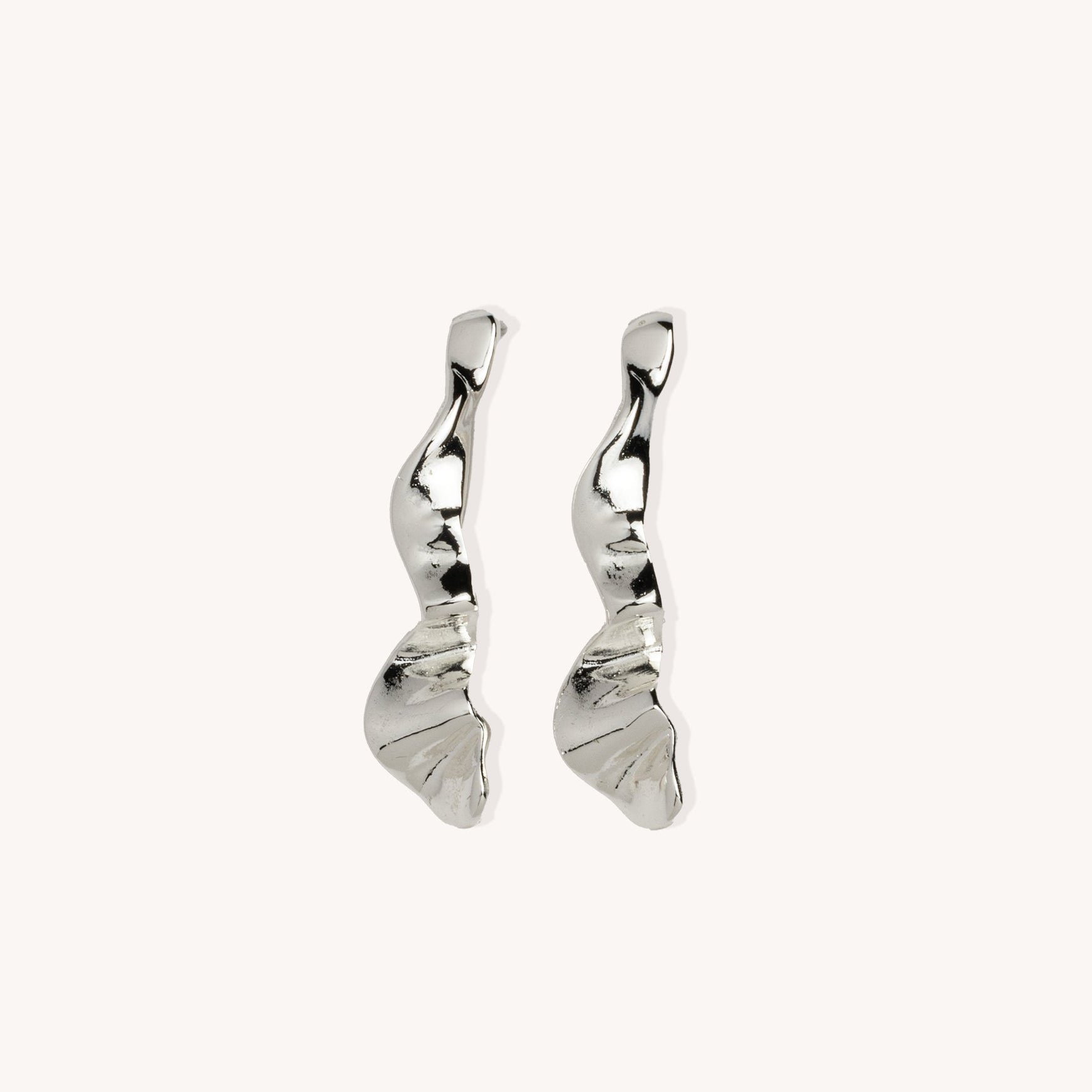 Clara silver-plated earrings