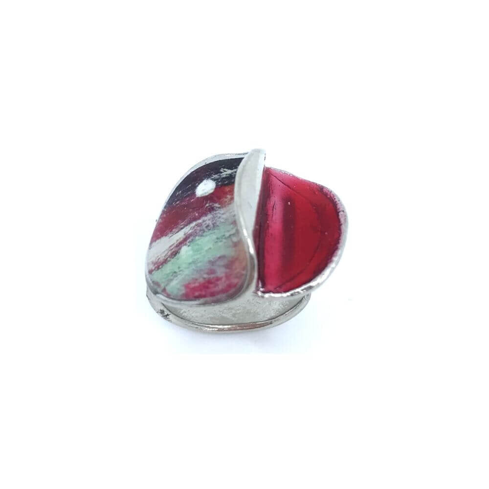 Bague bloom rouge