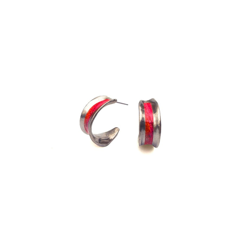 Boucles d'oreilles Éléanor rouges