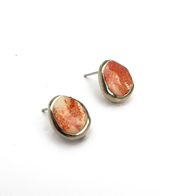 Boucles d'oreilles Mia or rose et cuivre