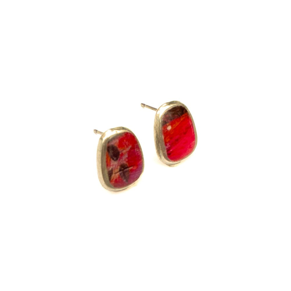 Boucles d'oreilles Mindy rouge