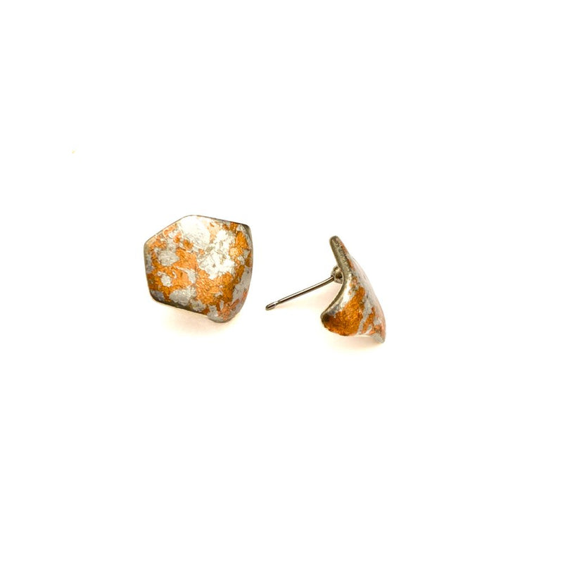 Boucles d'oreilles Nina safari or rose