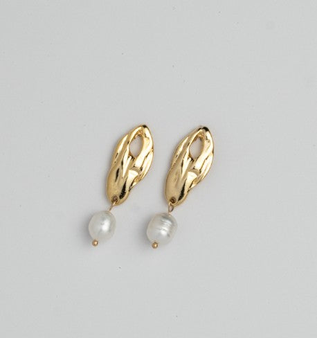 Anabelle 14K Gold Plated Freshwater Pearl Earrings