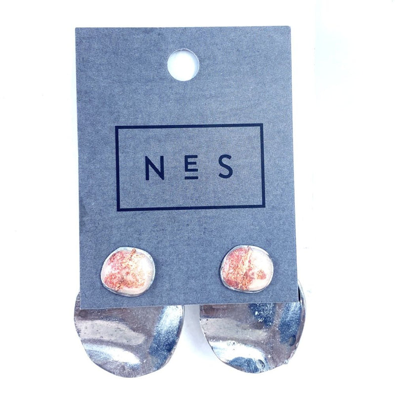 EA164-Boucles d'oreilles Bloom à porter de 2 façons-or rose