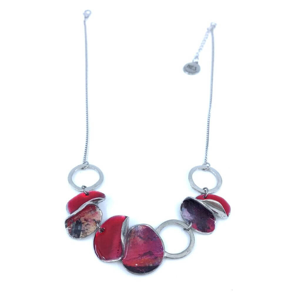 P212-Collier bloom rouge