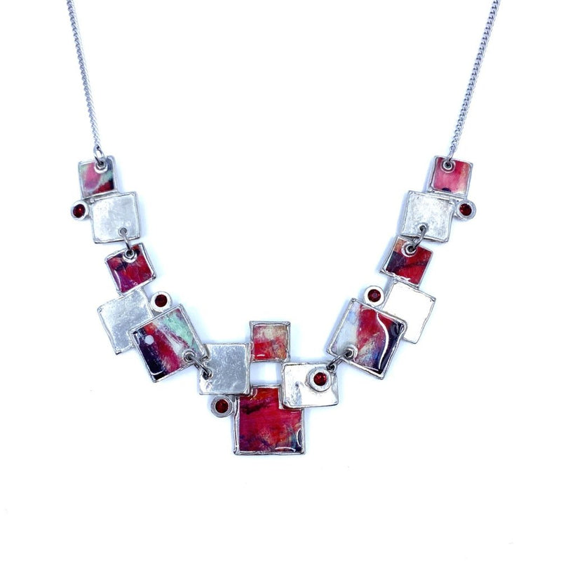 P77-collier classique en rouge