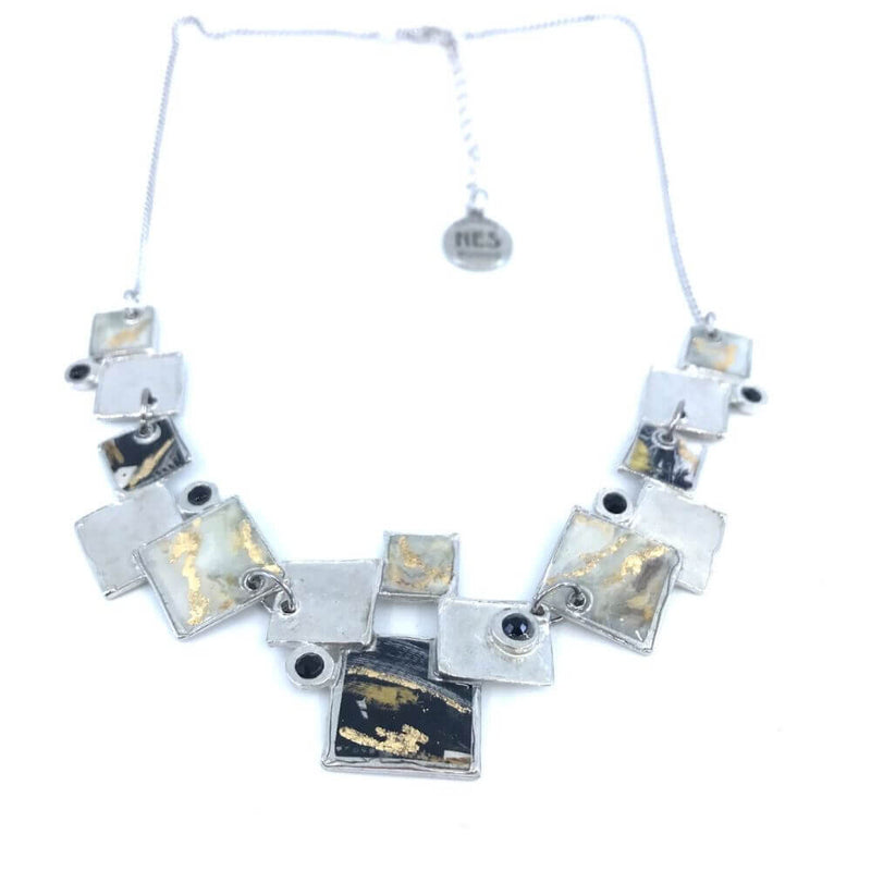 Collier Classique noir et or