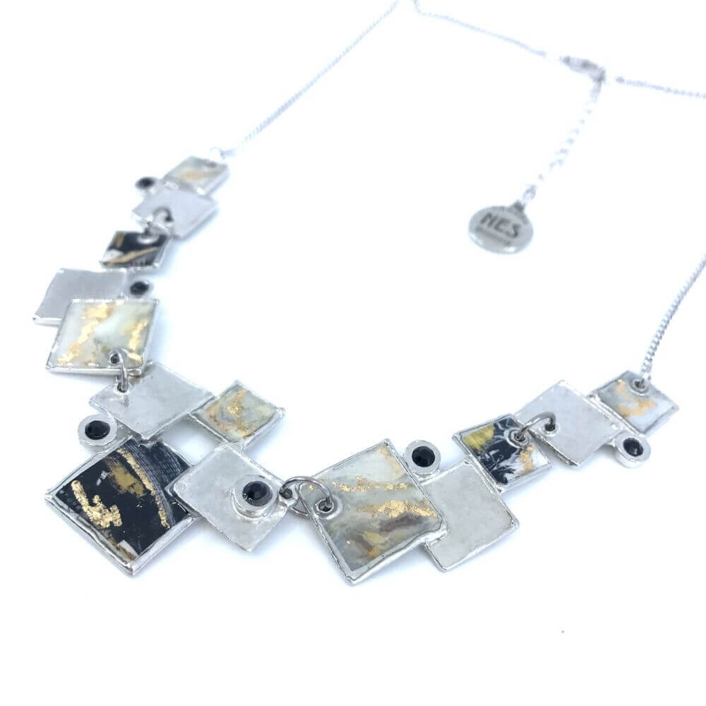 Collier Classique noir et or