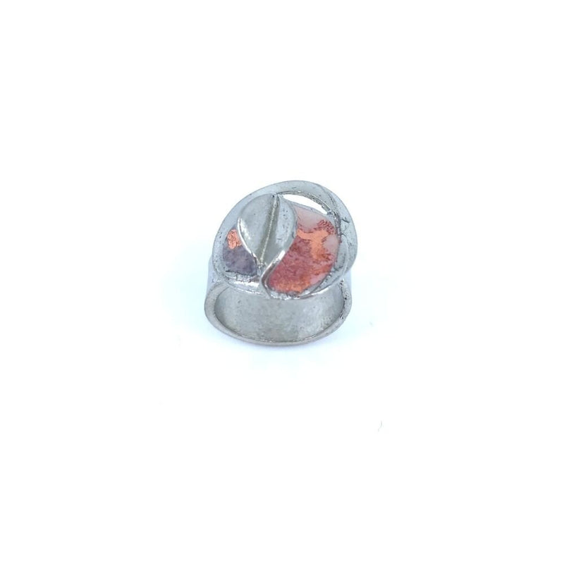 RG90-Bague bloom double or rose