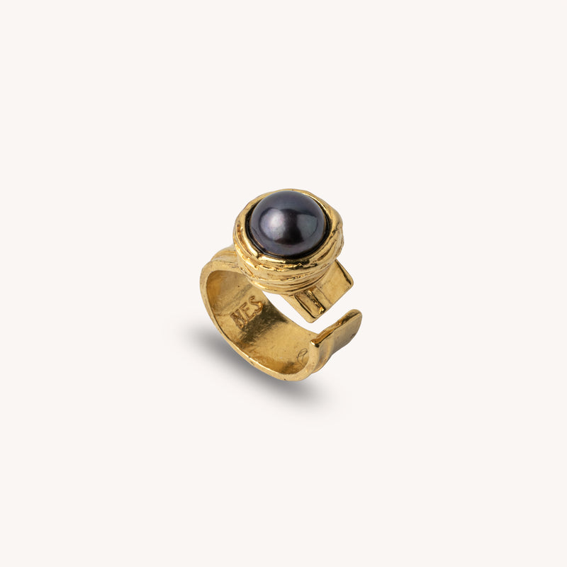 bague-cocktail-plaquee-or-14k-perle-peacock-violet-fait-main-canada-1