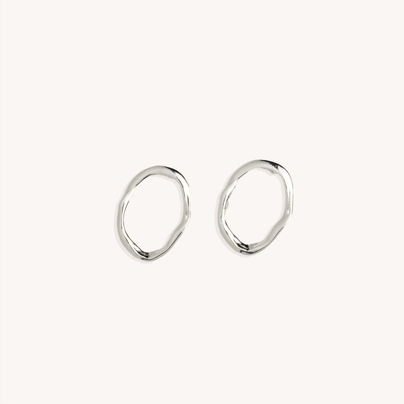Grandes boucles d’oreilles Julia plaqué argent