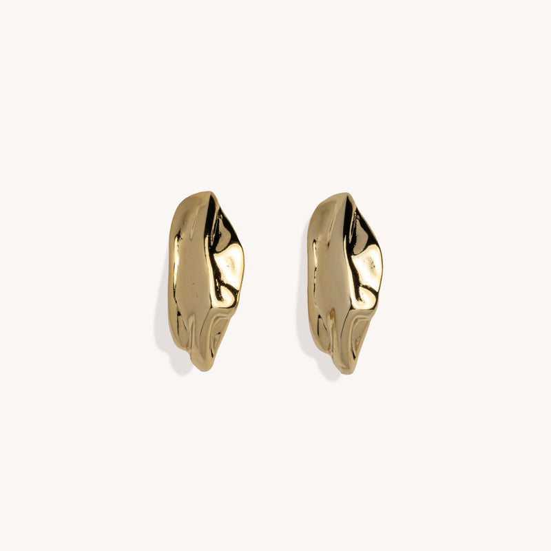 Boucles d’oreilles Rosalie plaqué or 14K