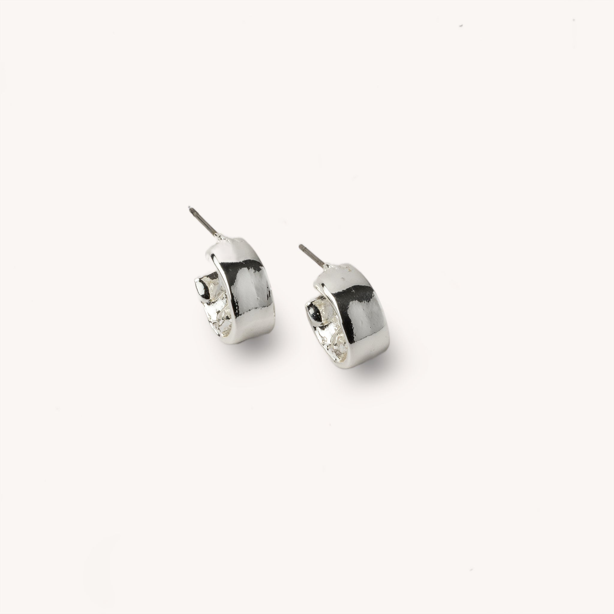 Small Sarah silver-plated earrings
