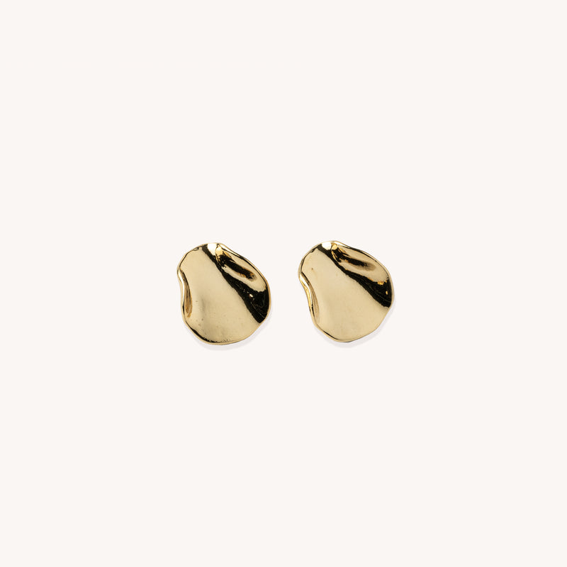 Boucles d’oreilles Zoé plaqué or 14K